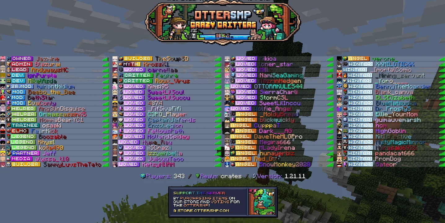 OtterSMP (play.ottersmp.com) | Best Minecraft Server List